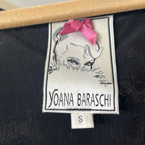 Yoana Baraschi black with silver sequins cocktail dress size small - Picture 3 of 3